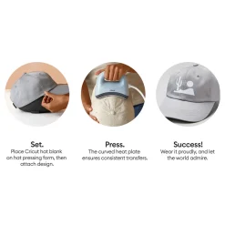 Cricut Baseball-Cap-Rohling, grau (12 Stk.)