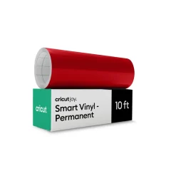 Cricut Joy™ Smart Vinyl™ - permanentes Vinyl ohne Schneidematte(3 m / 10 Fuß), Rot