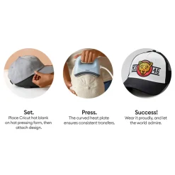 Cricut Trucker-Cap, schwarz/weiß (3 Stk.)