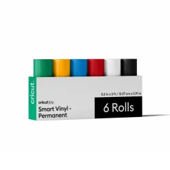 CricutJoy™ SmartVinyl™- permanentes Vinyl ohne Schneidematte, Variety-Musterset(0,9 m / 3 Fuß, 6 Stk.)