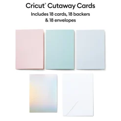 Cutaway Cards, Pastel Sampler - R10 (18ct)