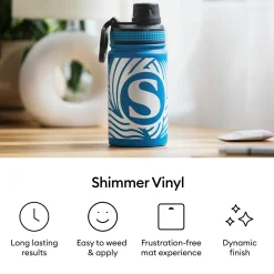 Glanz Vinyl - permanent (1,2 m / 4 Fuß), Gold