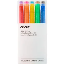 Glitzer-Gelstifte 0,8mm, Regenbogenfarben (10Stk.)