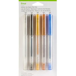 Glitzer-Gelstifteset, Standardfarben (5 Stck.)