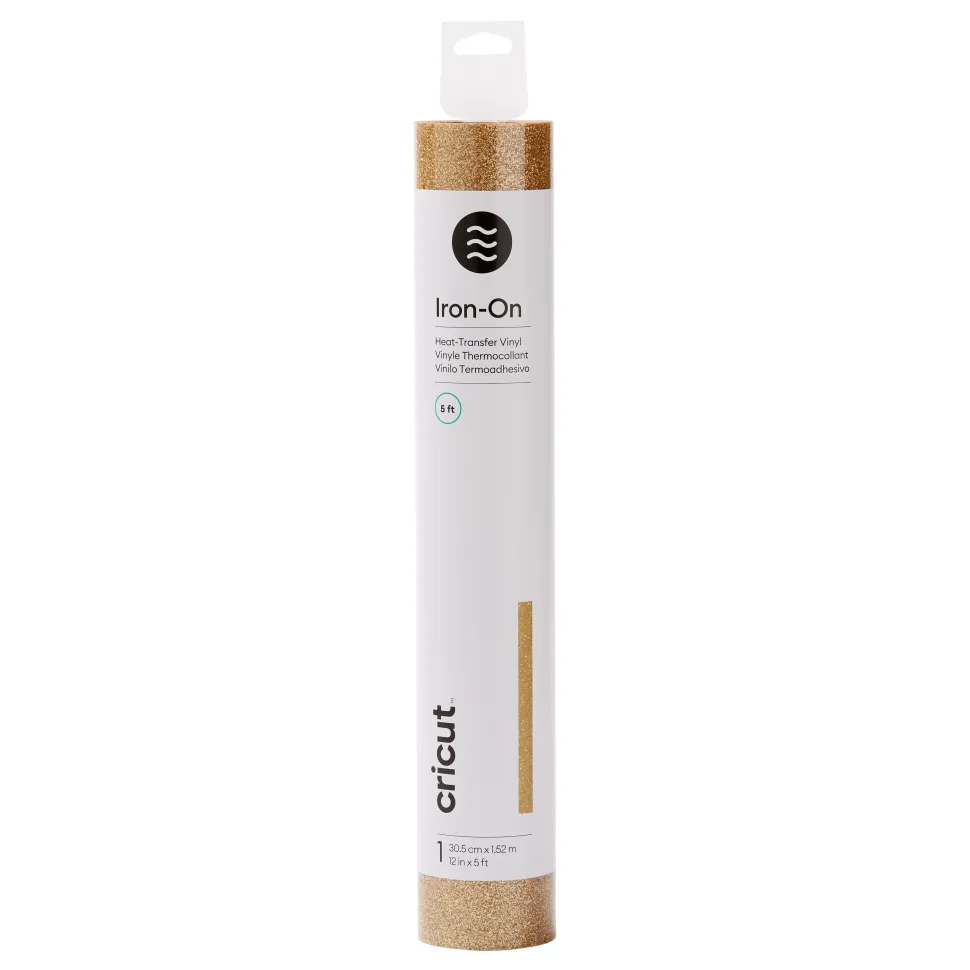 Glitzer-Iron-On, Gold 1,5 m
