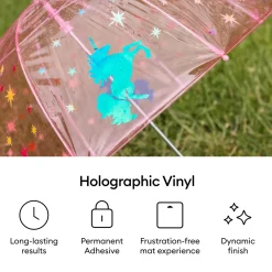 Holografische Vinylfolie (1,2 m / 4 Fuß), Blau