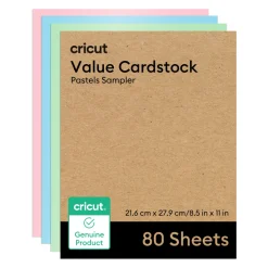 Karton im Vorteilspack, Pastell-Musterset - 21,6 x 27,9 cm (8,5 x 11 Zoll) (80 Stk.)
