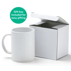 Keramikbecher-Rohling, Weiß - 425 ml/15 oz. (2 Stück)