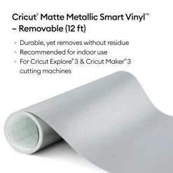 Mattes, metallisches SmartVinyl™- ablösbar (3,6m; 12Fuß)