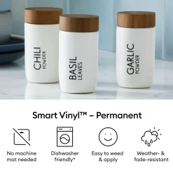 Smart Vinyl™ - permanentes Vinyl ohne Schneidematte (0,9 m / 3 Fuß), Schwarz