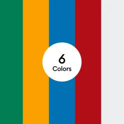 SmartVinyl™- permanentes Vinyl ohne Schneidematte, Variety-Musterset (0,6 m / 2 Fuß, 6 Stk.)
