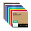Vinyl im Vorteilspack, Regenbogen-Musterset (50 Stk.)