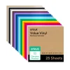 Vinyl im Vorteilspack, Regenbogen-Musterset (25 Stk.)