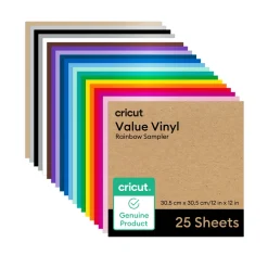 Vinyl im Vorteilspack, Regenbogen-Musterset (25 Stk.)